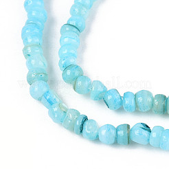Brins de perles d'eau douce naturelles teints en coquille&nbsp;SHEL-T020-29B-02