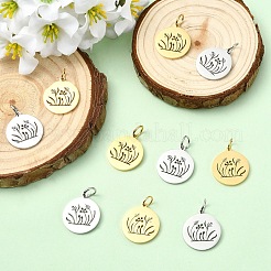 2шт 2 цвета подвески из нержавеющей стали&nbsp;STAS-YW0011-15