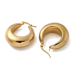 Массивные серьги-кольца из нержавеющей стали 304 с вакуумным покрытием pvd для женщин EJEW-U002-04G