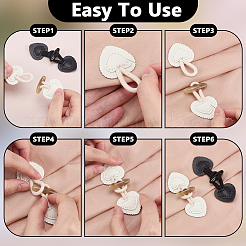 12 шт. пряжка из смолы и искусственной кожи&nbsp;AJEW-PH0006-49A-01