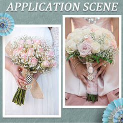 60 шт. 5 подвески из сплава в тибетском стиле с железной фурнитурой для броши&nbsp;TIBE-SC0009-45A