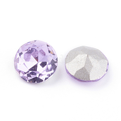 Cabochon di strass in vetro placcato con punta e retro&nbsp;RGLA-J012-8mm-371