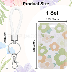 Porta biglietti da visita in plastica&nbsp;AJEW-WH20020-068C