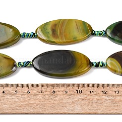 Натуральные полосатые агатовые бусы&nbsp;G-F825-A01-01B