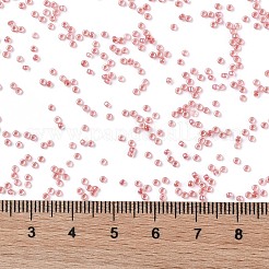 TOHOラウンドシードビーズ  日本製シードビーズ  （779)つの内側の色のabクリスタル/サーモンの裏地  15/0  1.5mm  穴：0.7mm  約3000PCS /ボトル  10 G /ボトル&nbsp;SEED-JPTR15-0779