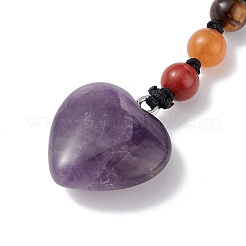 7 брелок с бусинами из драгоценных камней чакры KEYC-F036-02D