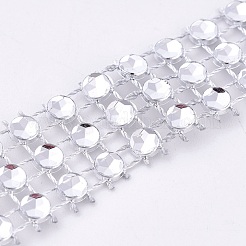 Rouleau de plastique à 3 rangée de diamants&nbsp;OCOR-WH0048-01B-1.5cm