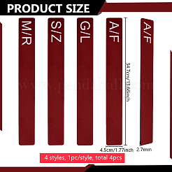 4шт. 4-х стилистический акриловый разделитель для книг AJEW-BC0008-27B