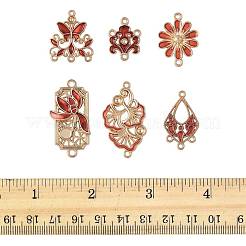 36pcs 6 Arten Legierungs-Emaille-Verbindungsstückcharme&nbsp;FIND-FS0004-46B
