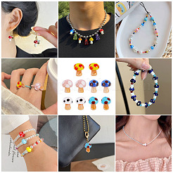 10шт ручной работы сглаз бусины лэмпворк&nbsp;LAMP-TA0001-95A