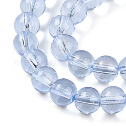 Perles de verre transparentes de peinture de cuisson&nbsp;X1-DGLA-N006-8mm-12
