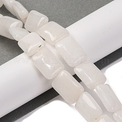 Бусины из натурального белого нефрита&nbsp;G-T047-B31-01