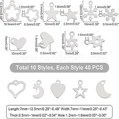 400 шт. 10 подвески из нержавеющей стали 201&nbsp;STAS-UN0031-46