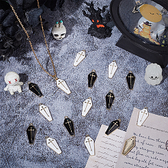 40шт 2 цвета сплава эмалевые подвески ENAM-ME0001-06