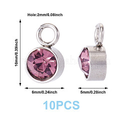 10 Stück Glas-Strass-Anhänger&nbsp;STAS-TA0003-26H