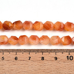 Окрашенные природные белый нефрит бисер пряди G-T139-8mm-45U