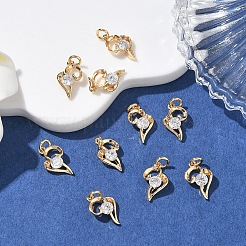 Pendentifs en laiton Shegrace sertis de micro-pavés de zircone cubique&nbsp;XGRQ3D572-497G