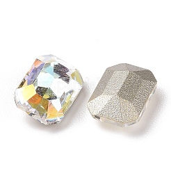Cabochon in strass di vetro in stile ab chiaro&nbsp;RGLA-J018-A-001LA