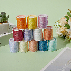 12 рулон полиэфирной швейной нитки 12 цветов. OCOR-CY0002-02B