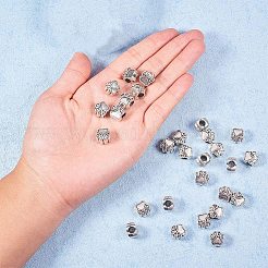 Тибетский стиль сплава цинка европейские шарики PH-MPDL-R038-008AS