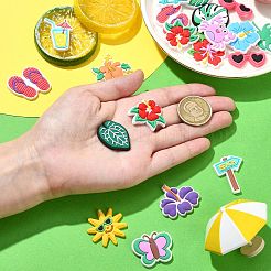 36 Stück PVC-Cabochons in 18 Stilen mit Strandmotiven&nbsp;FIND-CJ0011-23