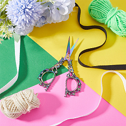 1pcステンレスはさみ  刺繍はさみ  はさみ  亜鉛合金製ハンドル付き  虹色  128x62mm&nbsp;TOOL-SC0001-53MC