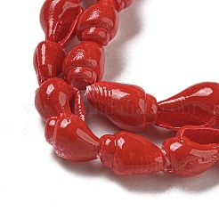 Fili di perline di conchiglia a spirale naturale verniciate a spruzzo&nbsp;X1-BSHE-G039-08E