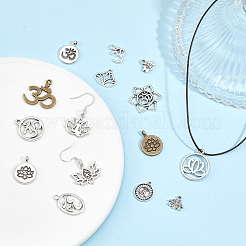 56шт. подвеска из сплава чакры в 5 стилях FIND-CA0006-88