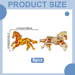 8 pin esmaltado de caballo corriendo&nbsp;JEWB-GA0001-56A