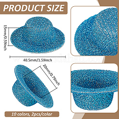 20 шт. 10-цветная круглая основа для шляпы-фасинатора из ЭВА&nbsp;DIY-BC0015-78