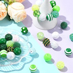 50 шт. Непрозрачные акриловые бусины&nbsp;MACR-CJ0001-98