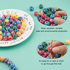 Набивные натуральные деревянные бусины WOOD-FH0001-54