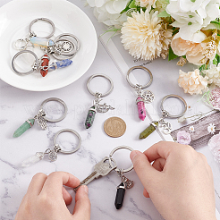 Брелок с кулоном из пули и драгоценных камней KEYC-AB00007