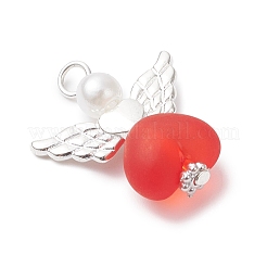Круглые подвески из акриловых бусин и искусственного жемчуга из АБС-пластика PALLOY-JF04692