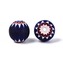 Millefiori rotonda Handmade vetro perline&nbsp;LA-N002-12B