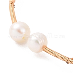 Браслеты-манжеты с натуральным жемчугом&nbsp;BJEW-JB09416