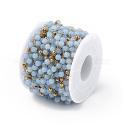 Cadena de cuentas redondas de jade natural teñido&nbsp;CHS-C006-01G