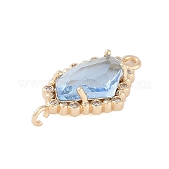 Позолоченные латунные подвески с прозрачным фианитом&nbsp;KK-L218-002G-02