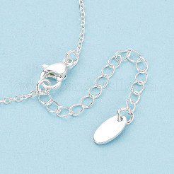 Collares de cadena de cable de latón para mujeres y hombres.&nbsp;KK-B129-30S