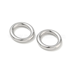304ステンレススチール製クローズド丸カン  ラウンド  ステンレス鋼色  12ゲージ  12x2mm  穴：8mm&nbsp;STAS-G393-06P-01