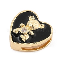 Латунные микро проложить кубического циркония слайд подвески ZIRC-I068-24G-01