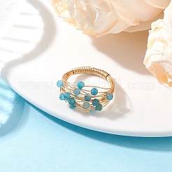 Кольца из натурального драгоценного камня RJEW-TA00221