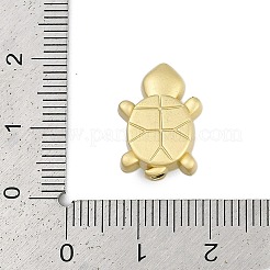 ラックメッキ合金エナメルビーズ  スパンコール  カドミウムフリー＆ニッケルフリー＆鉛フリー  カメ  ゴールドカラー  ダークサーモン  16.5x12x6.5mm  穴：1.4mm&nbsp;PALLOY-P309-03G-03