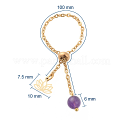Anelli regolabili in acciaio inossidabile 304&nbsp;RJEW-JR00283