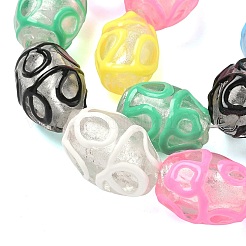 Бусины из серебряной фольги ручной работы&nbsp;LAMP-K039-38