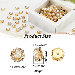 Цветок пришить стразами DIY-NB0008-48