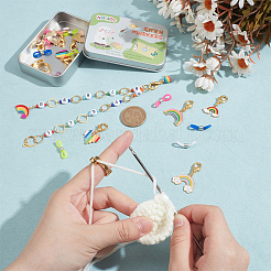 Regenbogen-DIY-Strickwerkzeug-Sets&nbsp;HJEW-NB00058