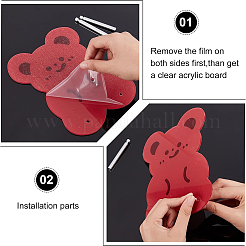 Акриловая рамка дисплея серьги&nbsp;EDIS-WH0032-09