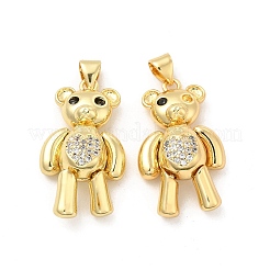 Латунные микро проложить кубического циркония подвески KK-H441-06E-G