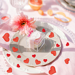 300 шт. 3 стиля полиэстеровая губка в форме сердца конфетти DIY-TA0012-61